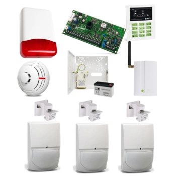 SYSTEM ALARMOWY SATEL CA-5 KPL + 3x SWAN QUAD + TI700 + GSM2000 + TSD-1